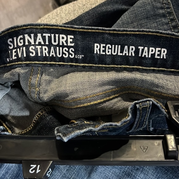 Mens Faded Blue Levi Strauss Jeans - Picture 9 of 10